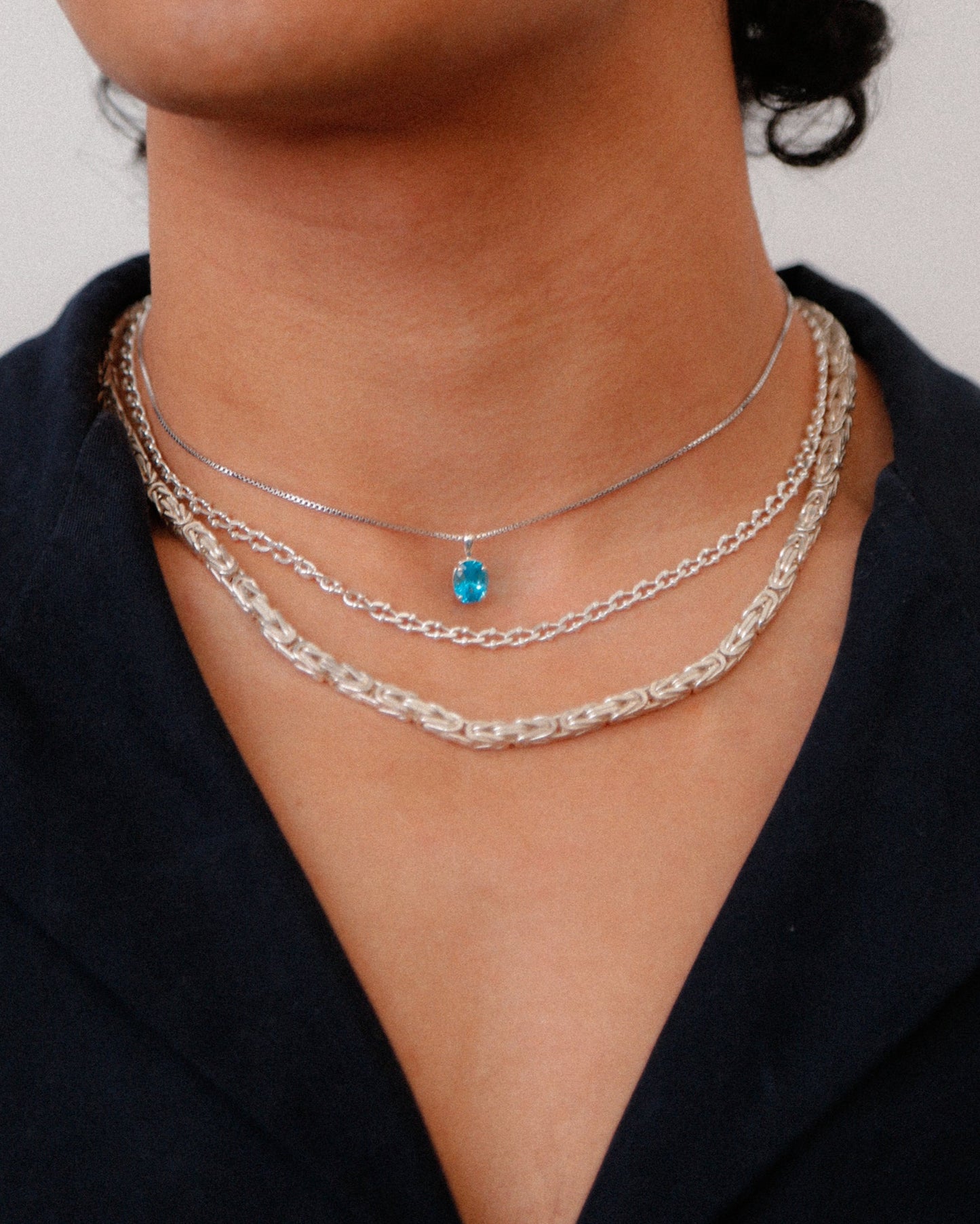 MAYUMI Blue Topaz Necklace