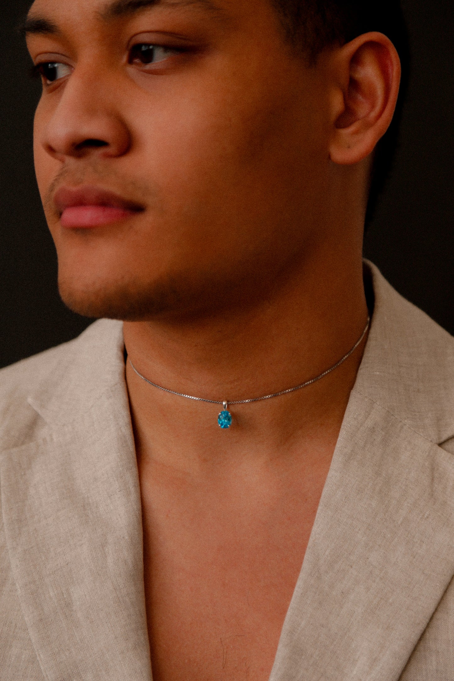 MAYUMI Blue Topaz Necklace