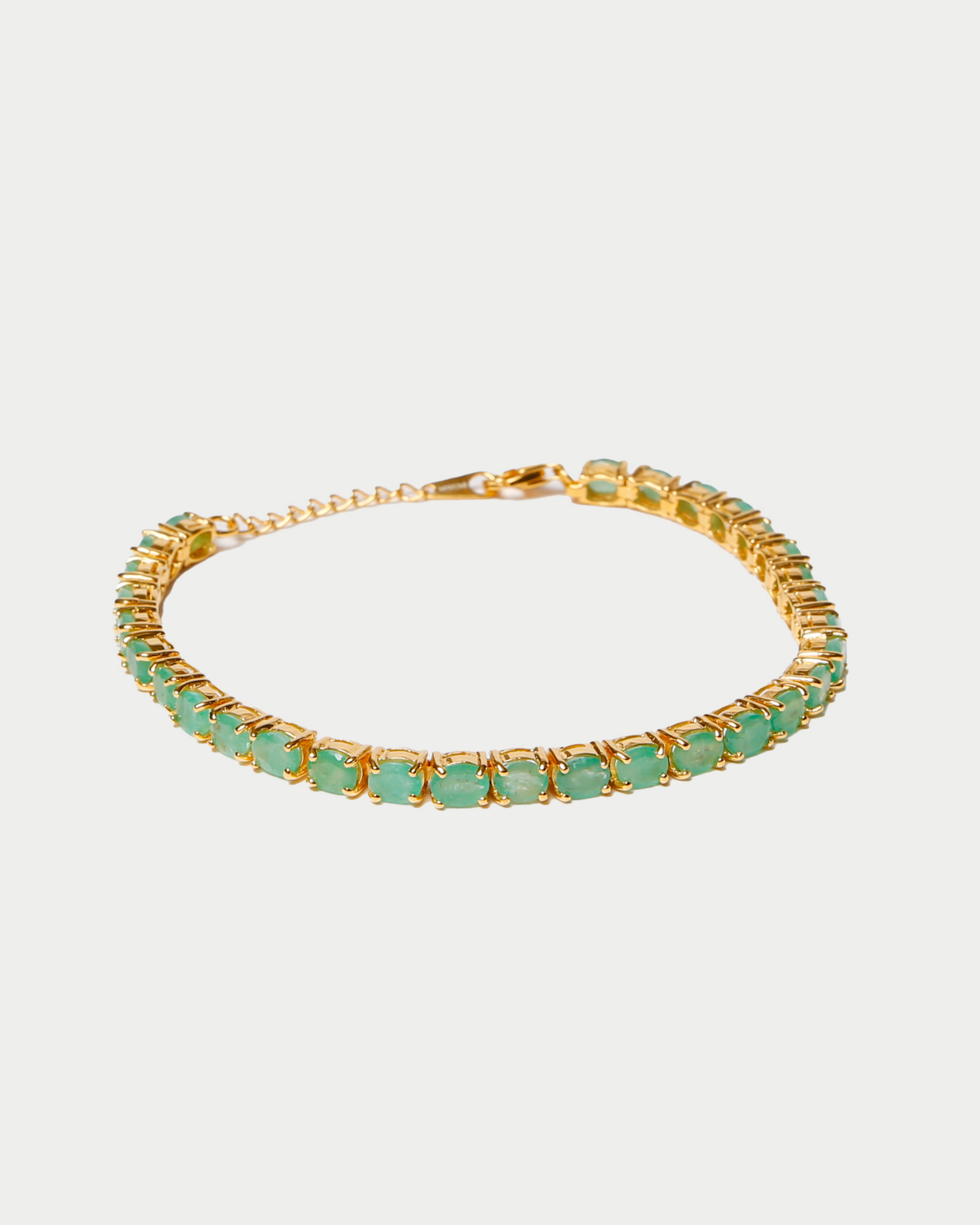 Emerald Tennis Bracelet in Gold