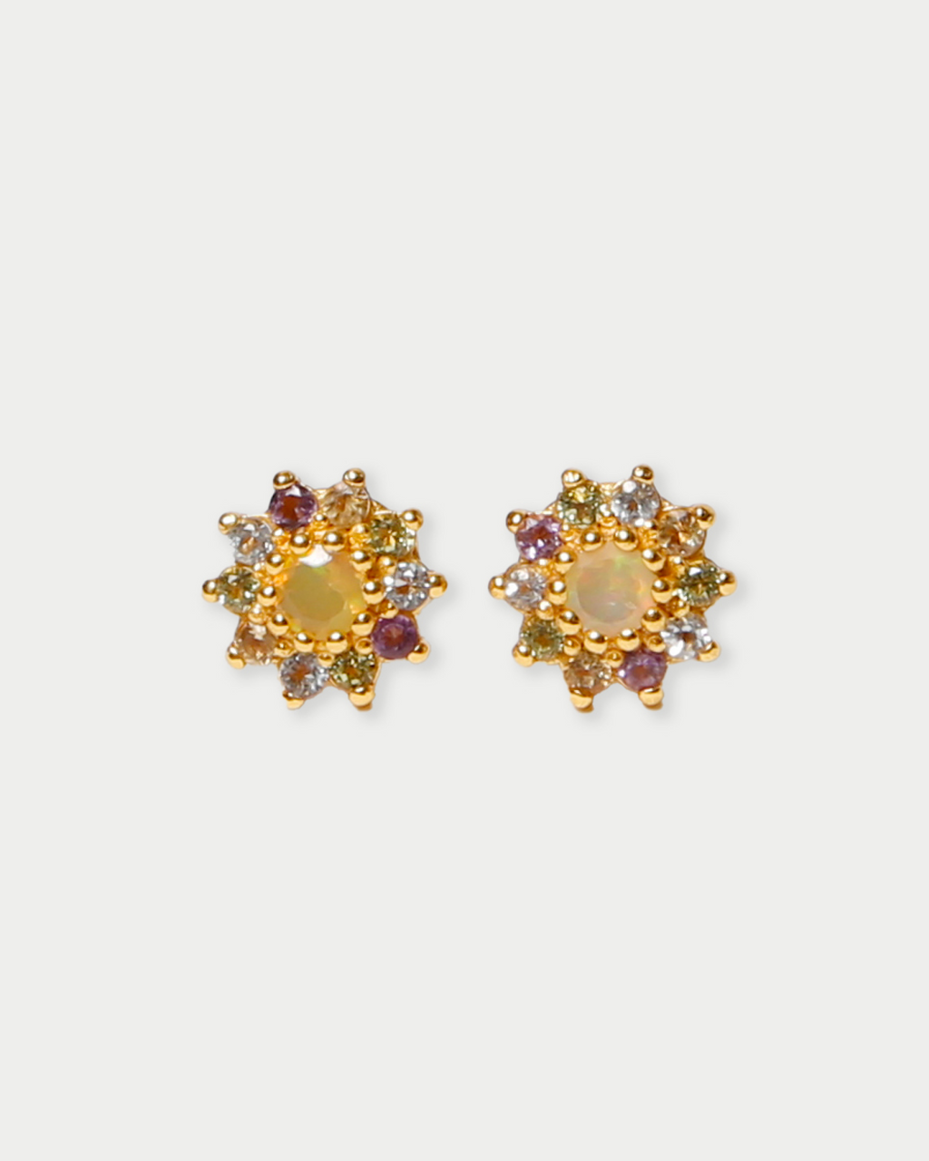 Sun Studs in Gold