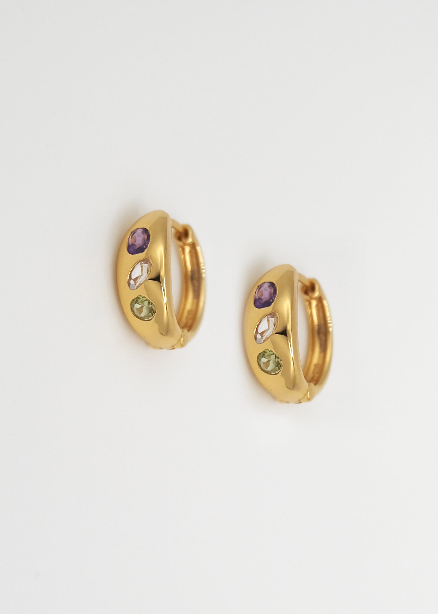 Halo Halo Hoops in Gold